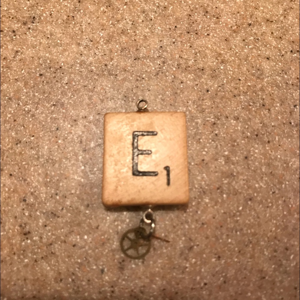 Scrabble piece reversible charm